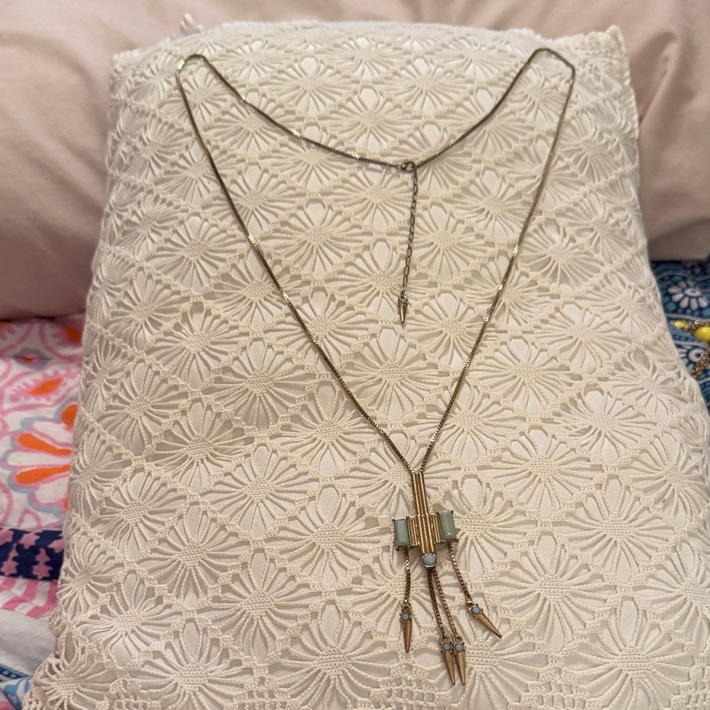 Elegant Gold and Silver Pendant Necklace